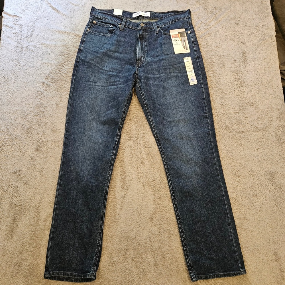 Signature Levi Strauss‎ Athletic Premium Flex Dark Wash Jeans 36x34/36/31.5 Mens
